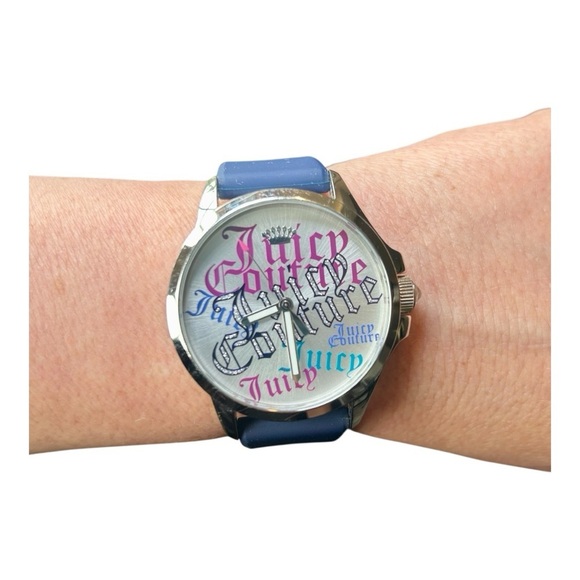 Juicy Couture Silver and Blue Women’s Watch, Water Resistant, Excellent Used Con - Picture 3 of 6